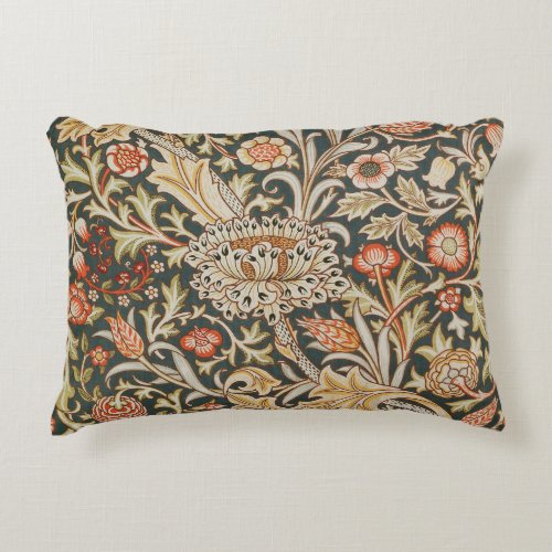 William Morris Trent Garden Flower Classic Botanic Accent Pillow