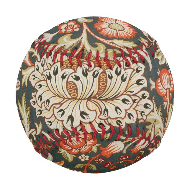 William Morris Trent Garden Flower Classic Botanic Baseball (Front)