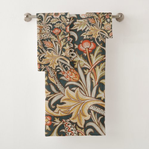William Morris Trent Garden Flower Classic Botanic Bath Towel Set