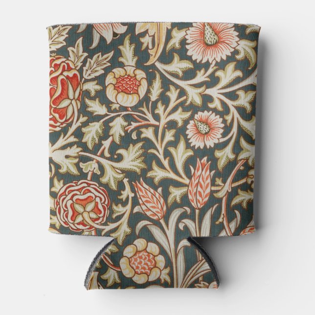 William Morris Trent Garden Flower Classic Botanic Can Cooler (Front)