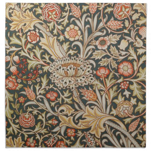 William Morris Trent Garden Flower Classic Botanic Cloth Napkin