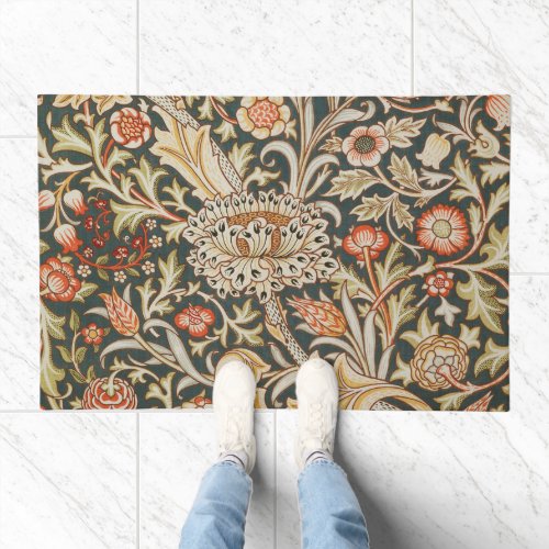 William Morris Trent Garden Flower Classic Botanic Doormat