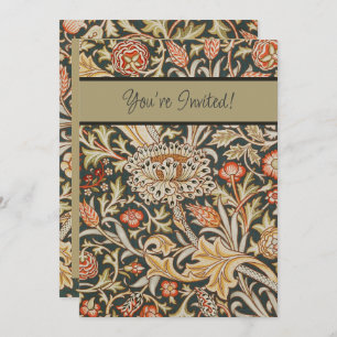 William Morris Trent Garden Flower Classic Botanic Invitation