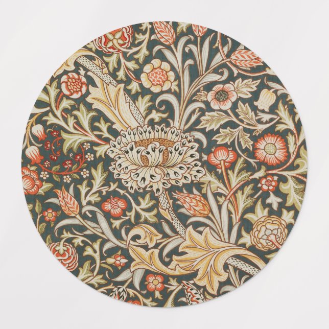 William Morris Trent Garden Flower Classic Botanic Labels (Design 1)
