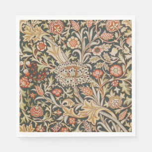 William Morris Trent Garden Flower Classic Botanic Napkins