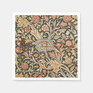 William Morris Trent Garden Flower Classic Botanic Napkins