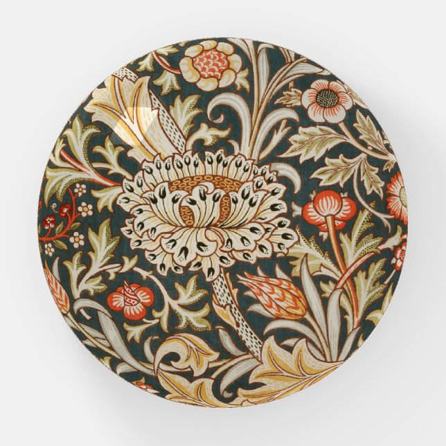 William Morris Trent Garden Flower Classic Botanic Paperweight (Front)