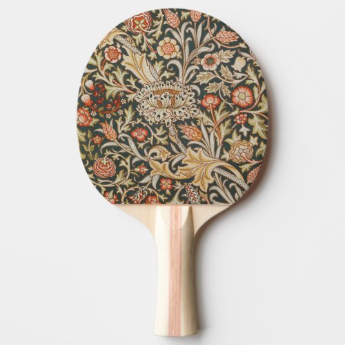 William Morris Trent Garden Flower Classic Botanic Ping Pong Paddle