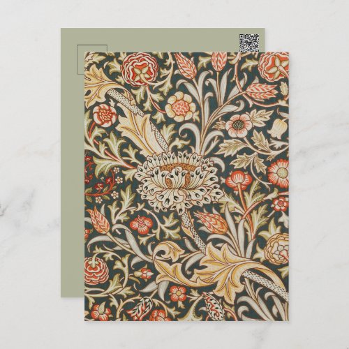 William Morris Trent Garden Flower Classic Botanic Postcard