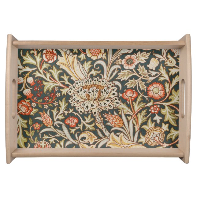 William Morris Trent Garden Flower Classic Botanic Serving Tray (Front)