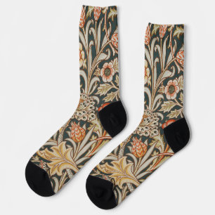 William Morris Trent Garden Flower Classic Botanic Socks