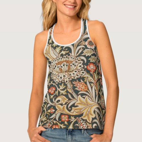 William Morris Trent Garden Flower Classic Botanic Tank Top