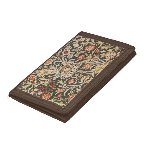 William Morris Trent Garden Flower Classic Botanic Trifold Wallet