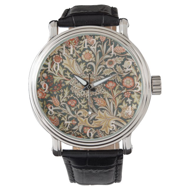 William Morris Trent Garden Flower Classic Botanic Watch (Front)