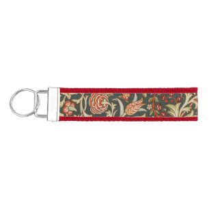 William Morris Trent Garden Flower Classic Botanic Wrist Keychain