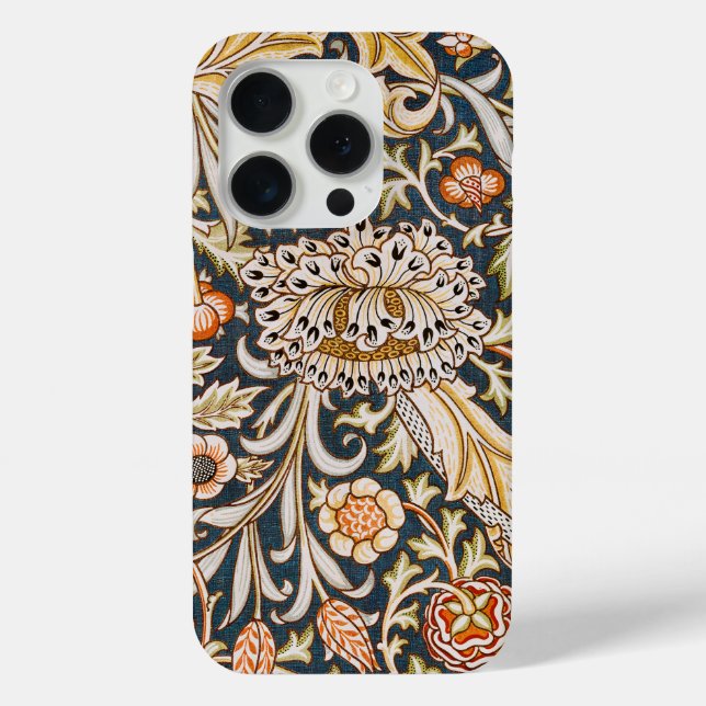 William Morris Trent Garden Flower Pattern Classic Case-Mate iPhone Case (Back)