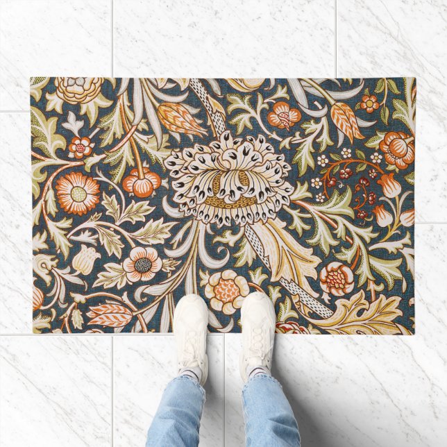 William Morris Trent Garden Flower Pattern Classic Doormat (Indoor)