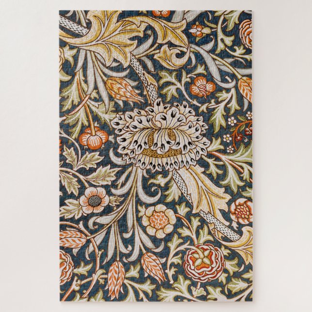 William Morris Trent Garden Flower Pattern Classic Jigsaw Puzzle (Vertical)