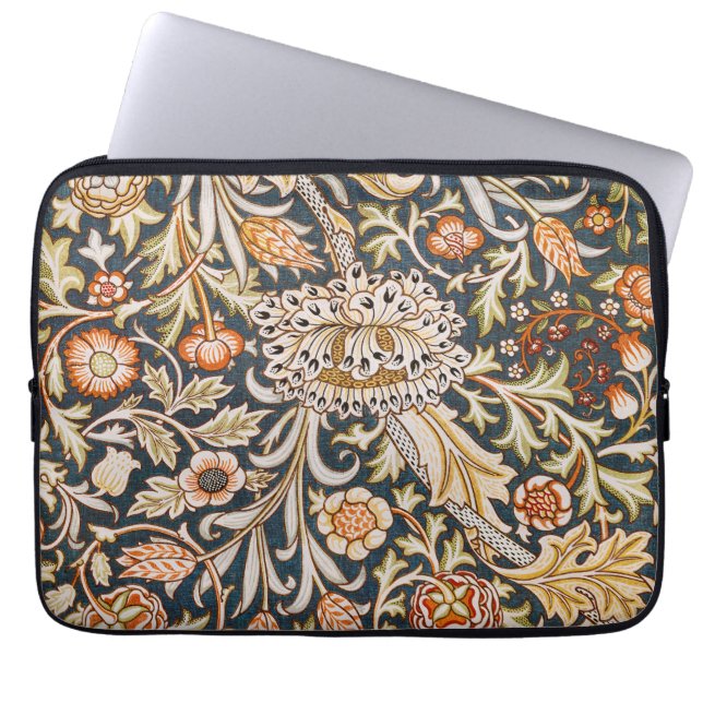 William Morris Trent Garden Flower Pattern Classic Laptop Sleeve (Front)