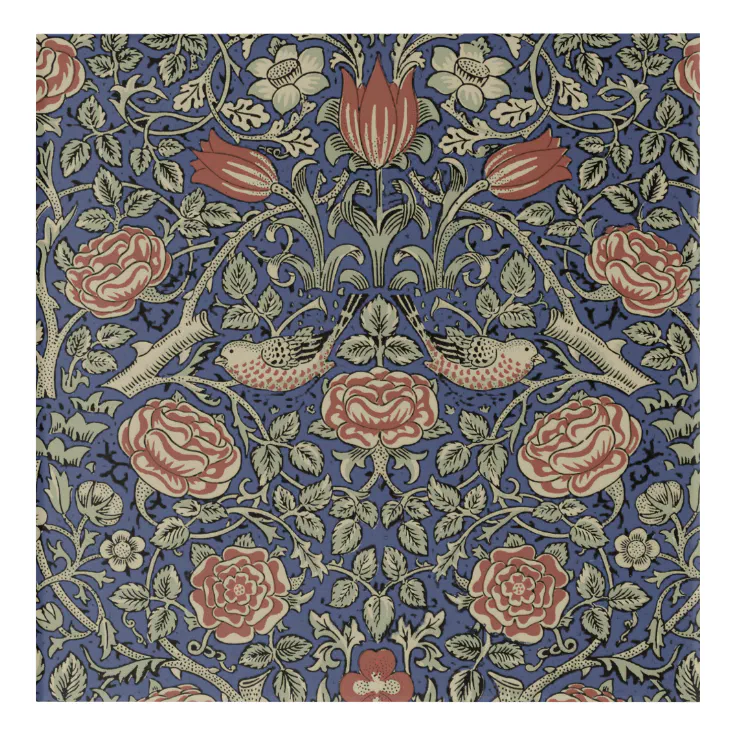 William Morris Tudor Rose Wallpaper Acrylic Print | Zazzle