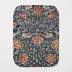 William Morris Tudor Rose Wallpaper Baby Burp Cloth