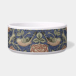 William Morris Tudor Rose Wallpaper Bowl<br><div class="desc">Classic William Morris Blue and Red Birds - The William Morris Tudor Rose wallpaper pattern is an art nouveau vintage artwork graphic design featuring a floral swirly flowers and leaf vine pattern.</div>