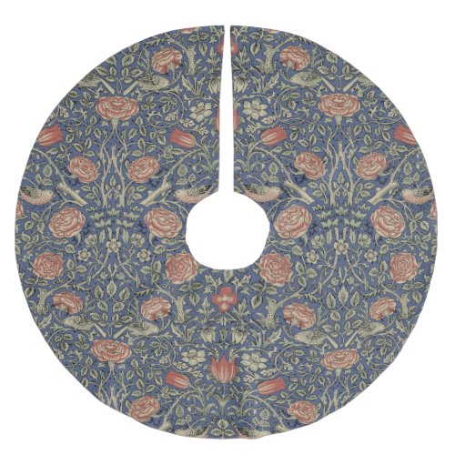 William Morris Tudor Rose Wallpaper Brushed Polyester Tree Skirt