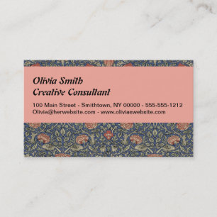 William Morris Tudor Rose Wallpaper Business Card