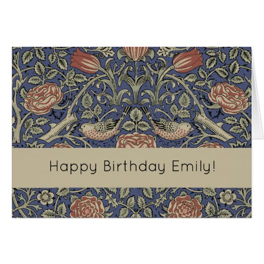 William Morris Tudor Rose Wallpaper Cards (Front Horizontal)