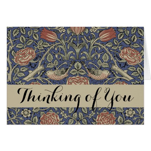 William Morris Tudor Rose Wallpaper Cards (Front Horizontal)