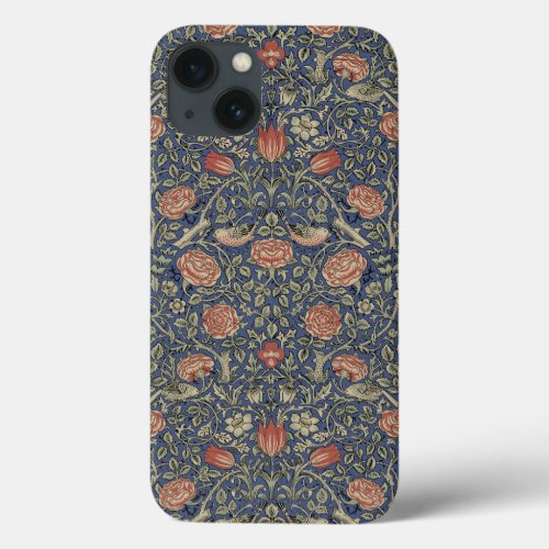 William Morris Tudor Rose Wallpaper iPhone 13 Case