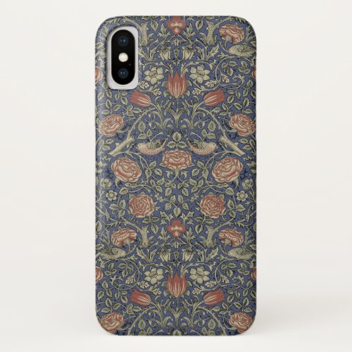 William Morris Tudor Rose Wallpaper iPhone X Case