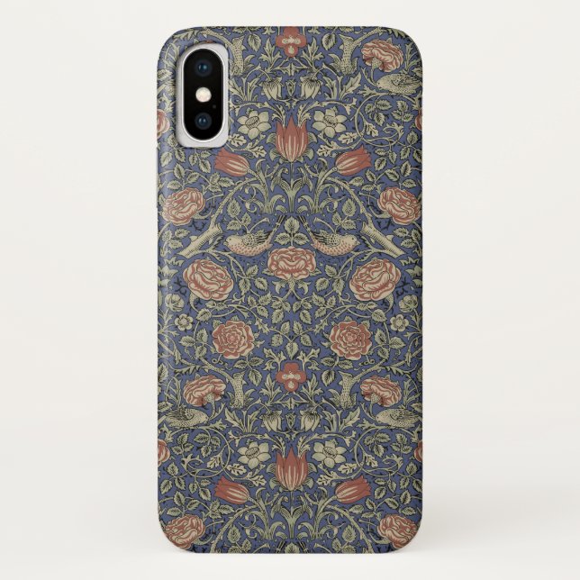 William Morris Tudor Rose Wallpaper Case-Mate iPhone Case (Back)