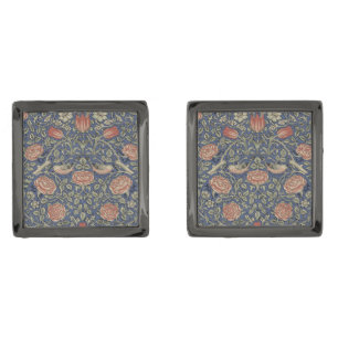 William Morris Tudor Rose Wallpaper Cufflinks