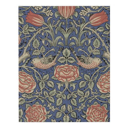 William Morris Tudor Rose Wallpaper Faux Canvas Print