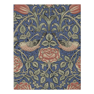 William Morris Tudor Rose Wallpaper Faux Canvas Print