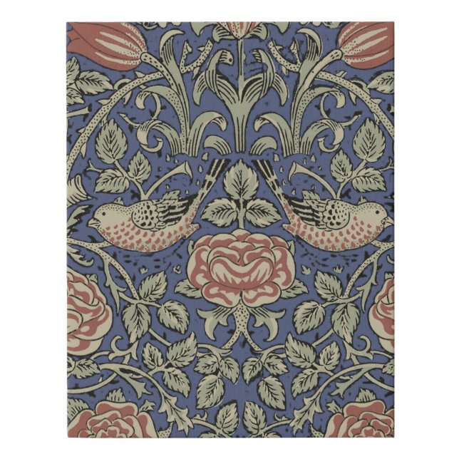 William Morris Tudor Rose Wallpaper Faux Canvas Print (Front)