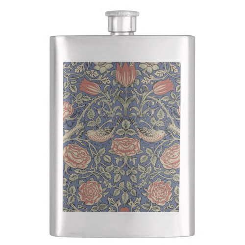 William Morris Tudor Rose Wallpaper Flask