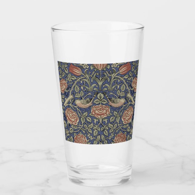 William Morris Tudor Rose Wallpaper Glass (Front)