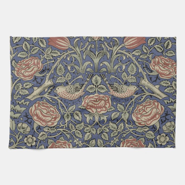 William Morris Tudor Rose Wallpaper Kitchen Towel (Horizontal)