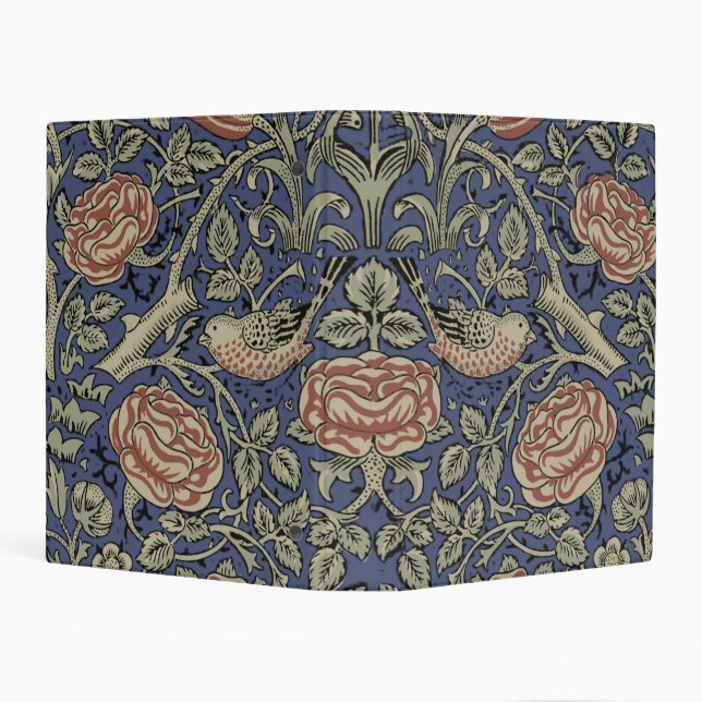William Morris Tudor Rose Wallpaper Mini Binder (Background)