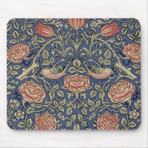 William Morris Tudor Rose Wallpaper Mouse Pad