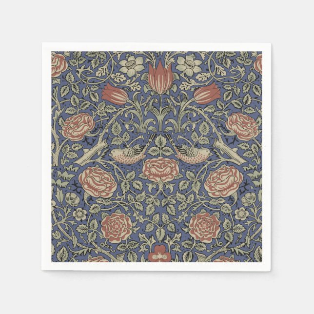 William Morris Tudor Rose Wallpaper Napkins (Front)