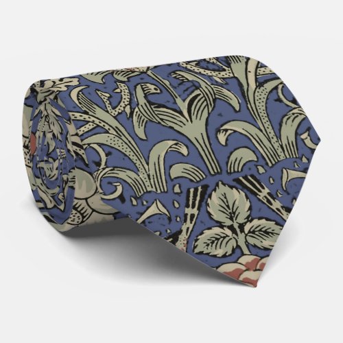 William Morris Tudor Rose Wallpaper Neck Tie