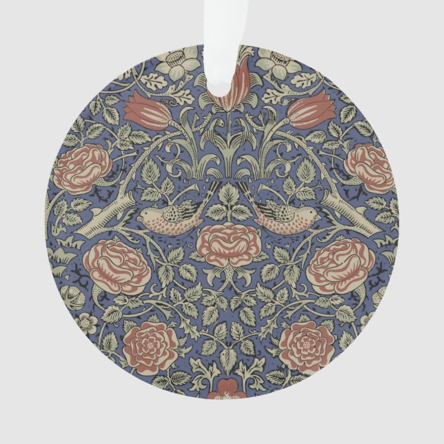 William Morris Tudor Rose Wallpaper Ornament (Front)