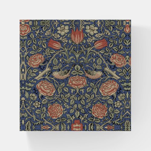 William Morris Tudor Rose Wallpaper Paperweight