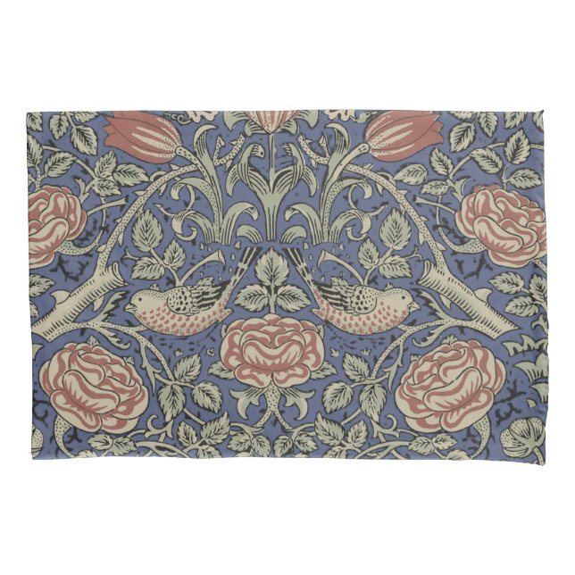 William Morris Tudor Rose Wallpaper Pillow Case (Front)