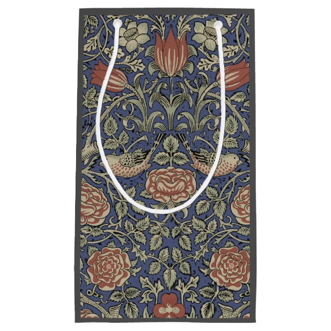 William Morris Tudor Rose Wallpaper Small Gift Bag (Front)