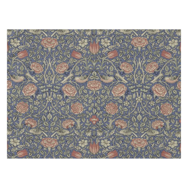 William Morris Tudor Rose Wallpaper Tablecloth (Front (Horizontal))