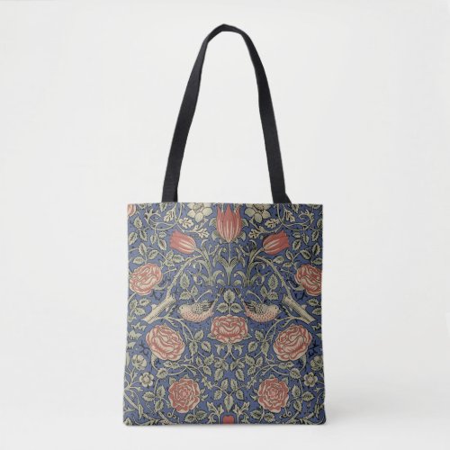 William Morris Tudor Rose Wallpaper Tote Bag